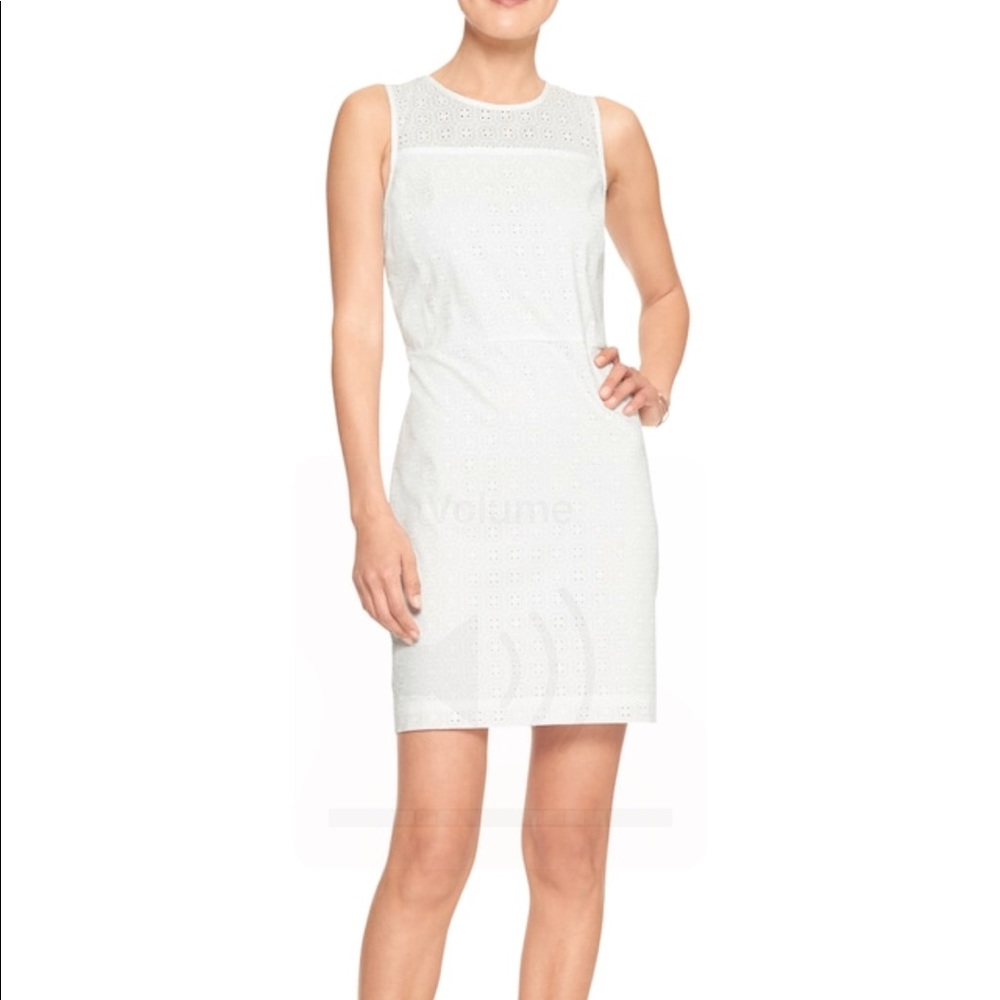 Banana Republic Eyelet Shift Dress